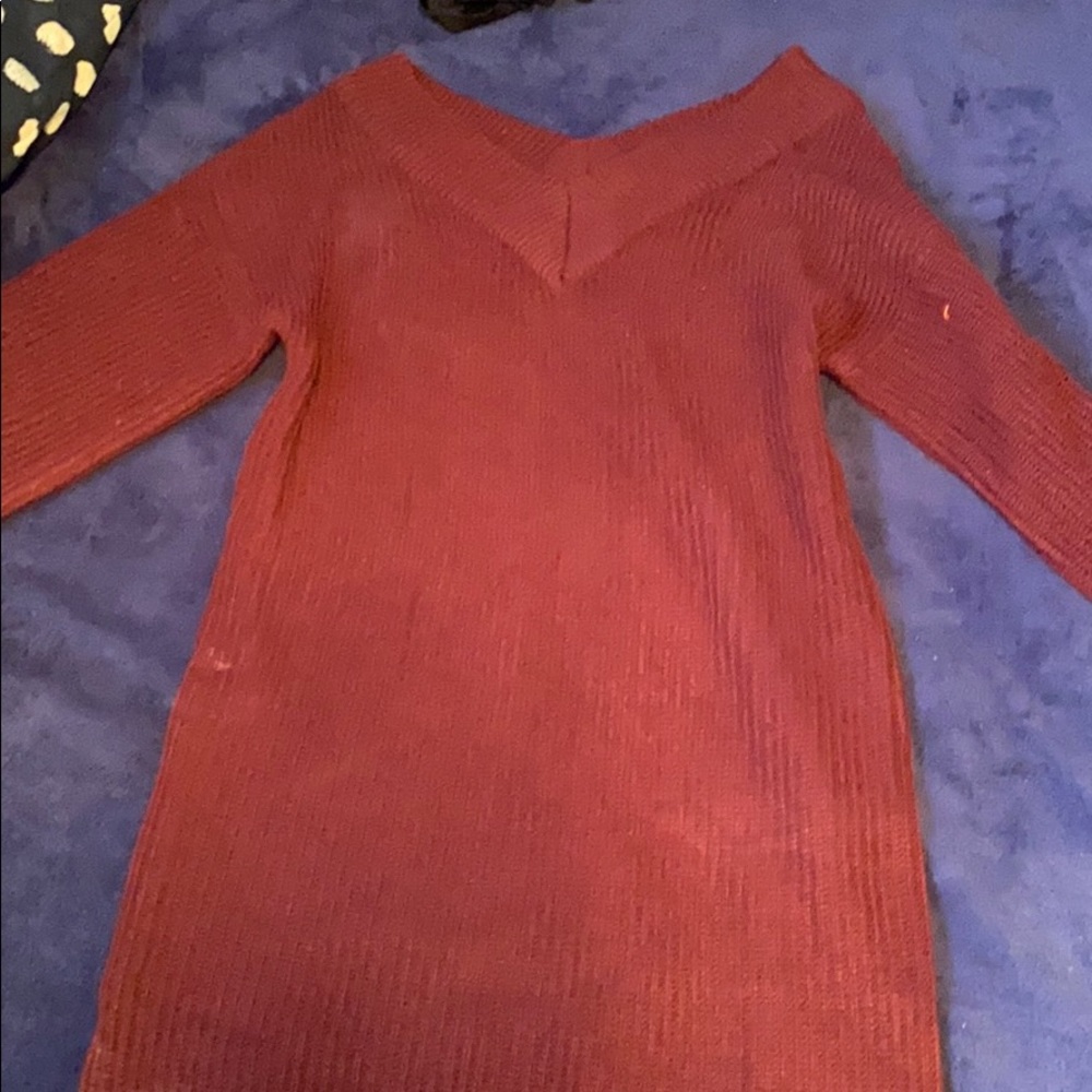 Long sleeve sweater dress